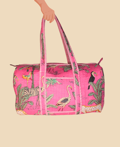 Soft Quilted Duffle Bag - Vibrant, Stylish, and Travel-Ready