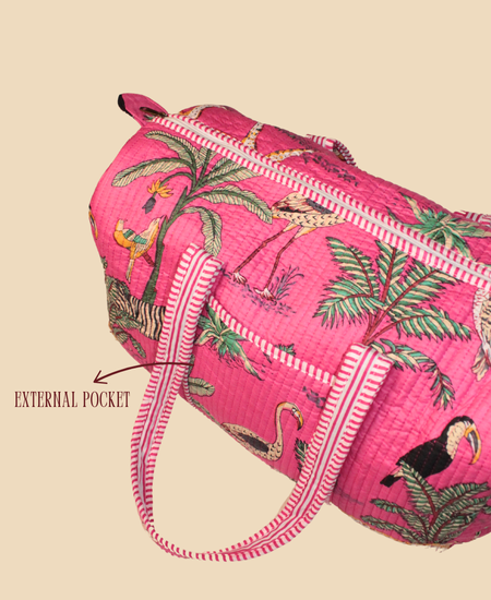 Soft Quilted Duffle Bag - Vibrant, Stylish, and Travel-Ready