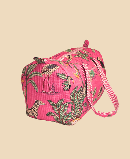 Soft Quilted Duffle Bag - Vibrant, Stylish, and Travel-Ready