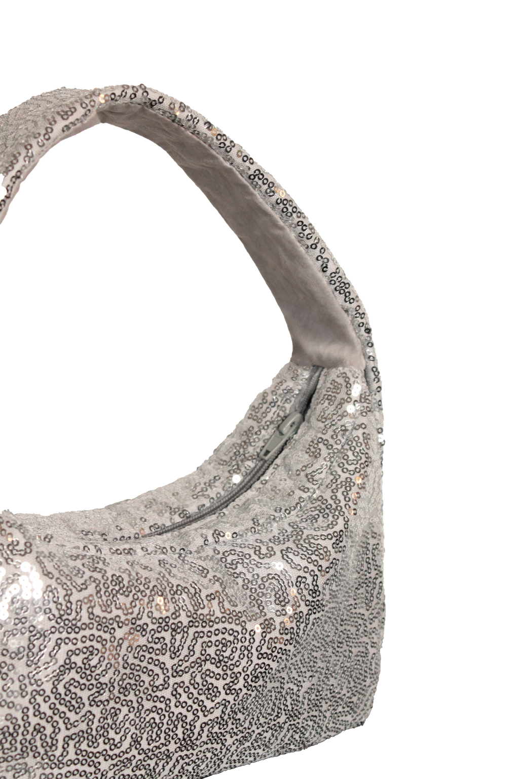 The Moon Bag: Sequin Shoulder Bag – Sparkly Evening & Party Purse with Inside Pockets