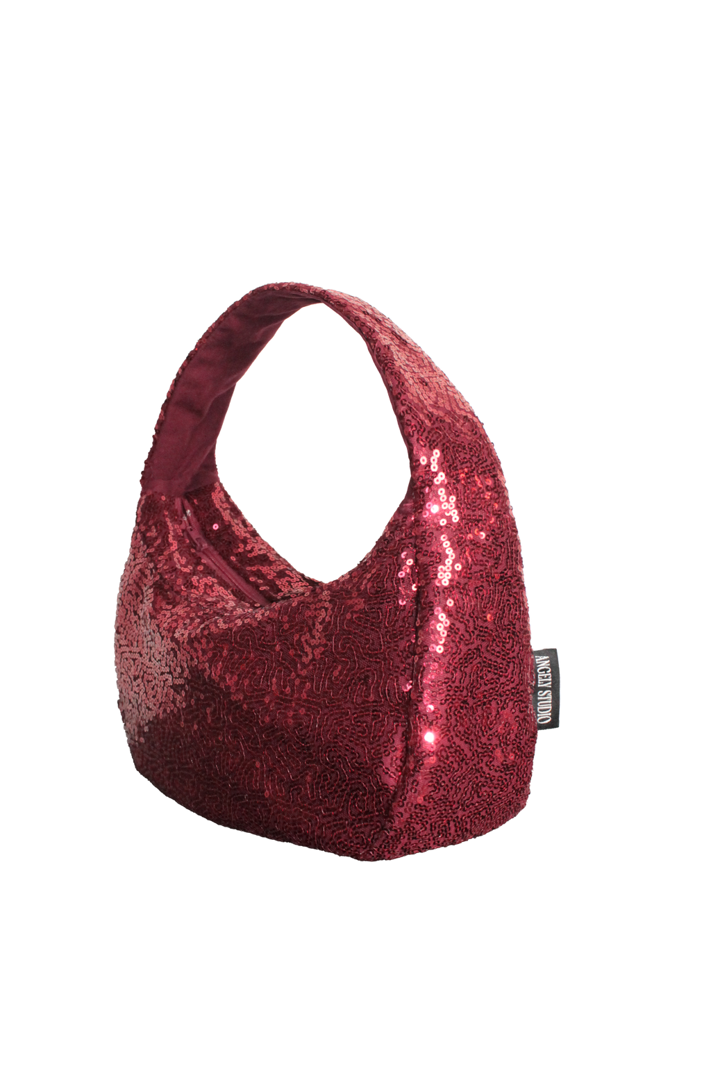 The Moon Bag: Sequin Shoulder Bag – Sparkly Evening & Party Purse with Inside Pockets