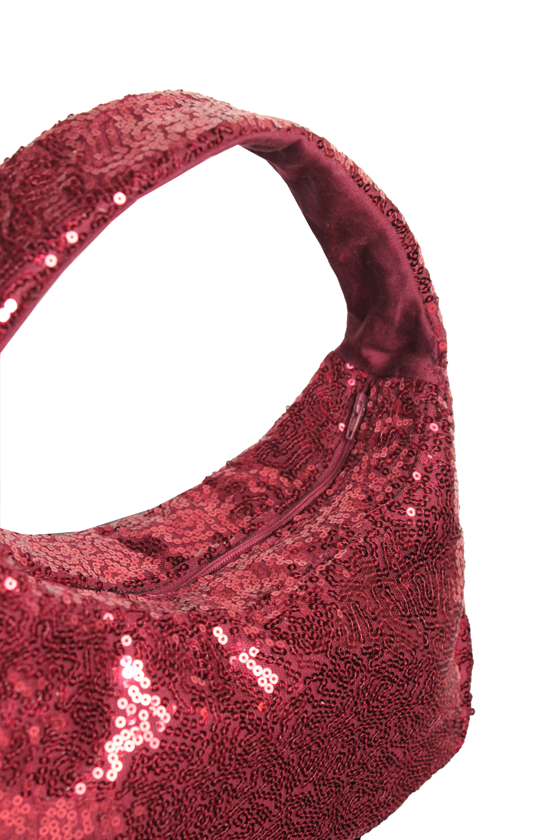 The Moon Bag: Sequin Shoulder Bag – Sparkly Evening & Party Purse with Inside Pockets