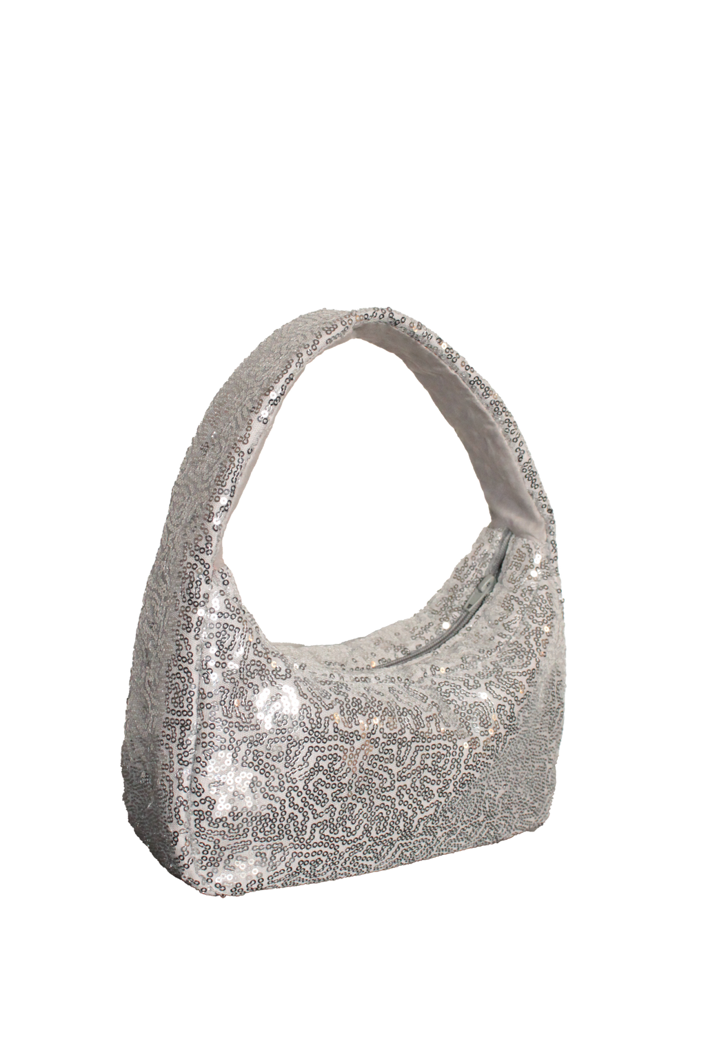 The Moon Bag: Sequin Shoulder Bag – Sparkly Evening & Party Purse with Inside Pockets
