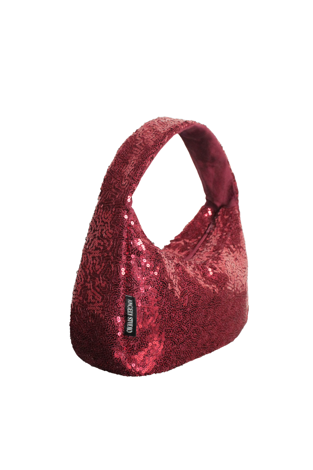 The Moon Bag: Sequin Shoulder Bag – Sparkly Evening & Party Purse with Inside Pockets