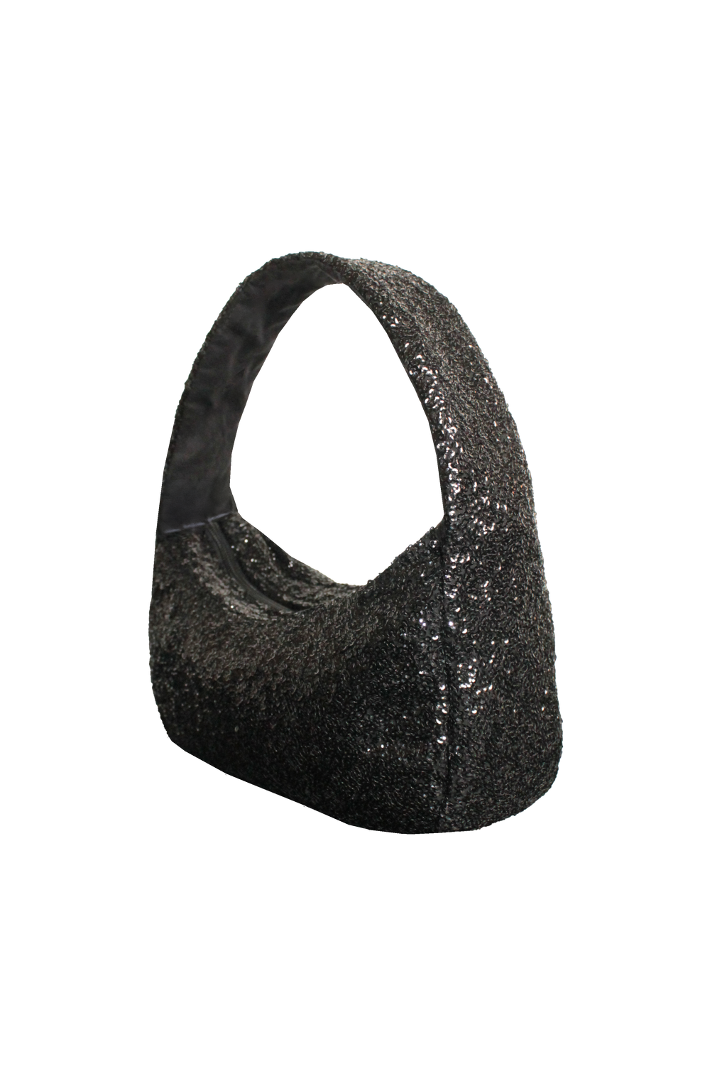 The Moon Bag: Sequin Shoulder Bag – Sparkly Evening & Party Purse with Inside Pockets