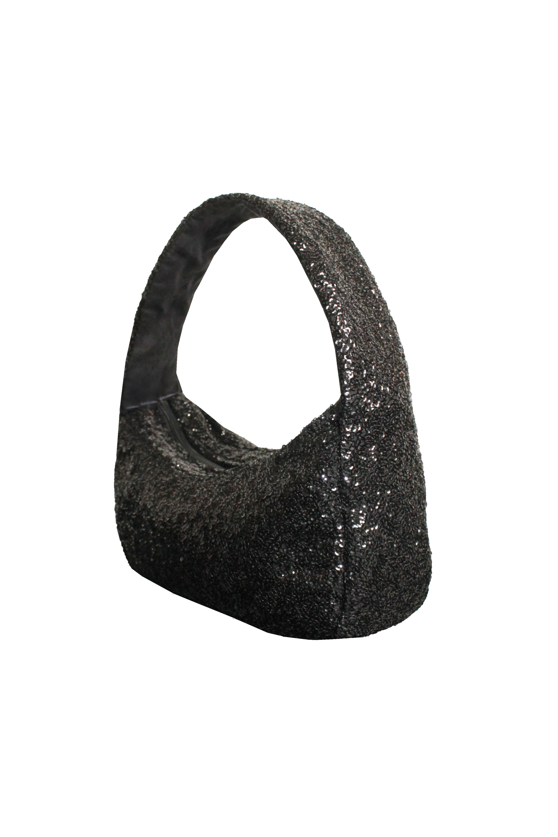 The Moon Bag: Sequin Shoulder Bag – Sparkly Evening & Party Purse with Inside Pockets