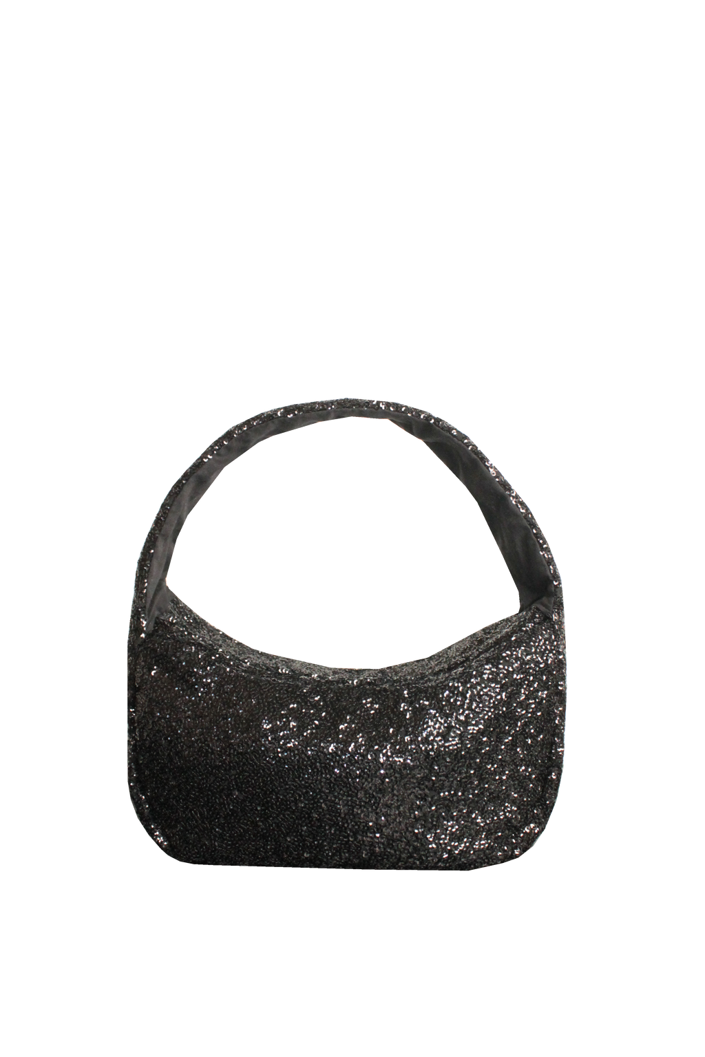 The Moon Bag: Sequin Shoulder Bag – Sparkly Evening & Party Purse with Inside Pockets