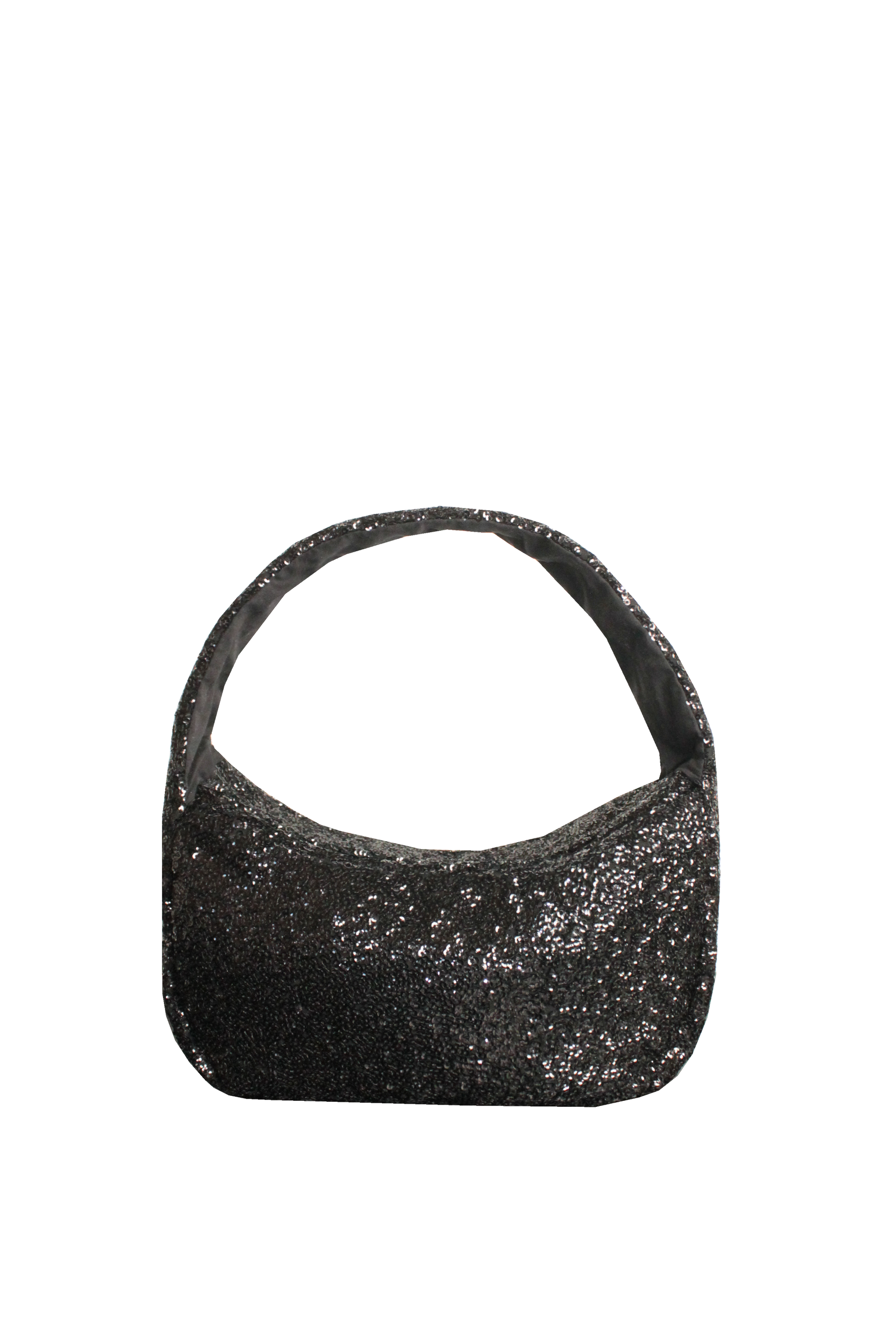 The Moon Bag: Sequin Shoulder Bag – Sparkly Evening & Party Purse with Inside Pockets