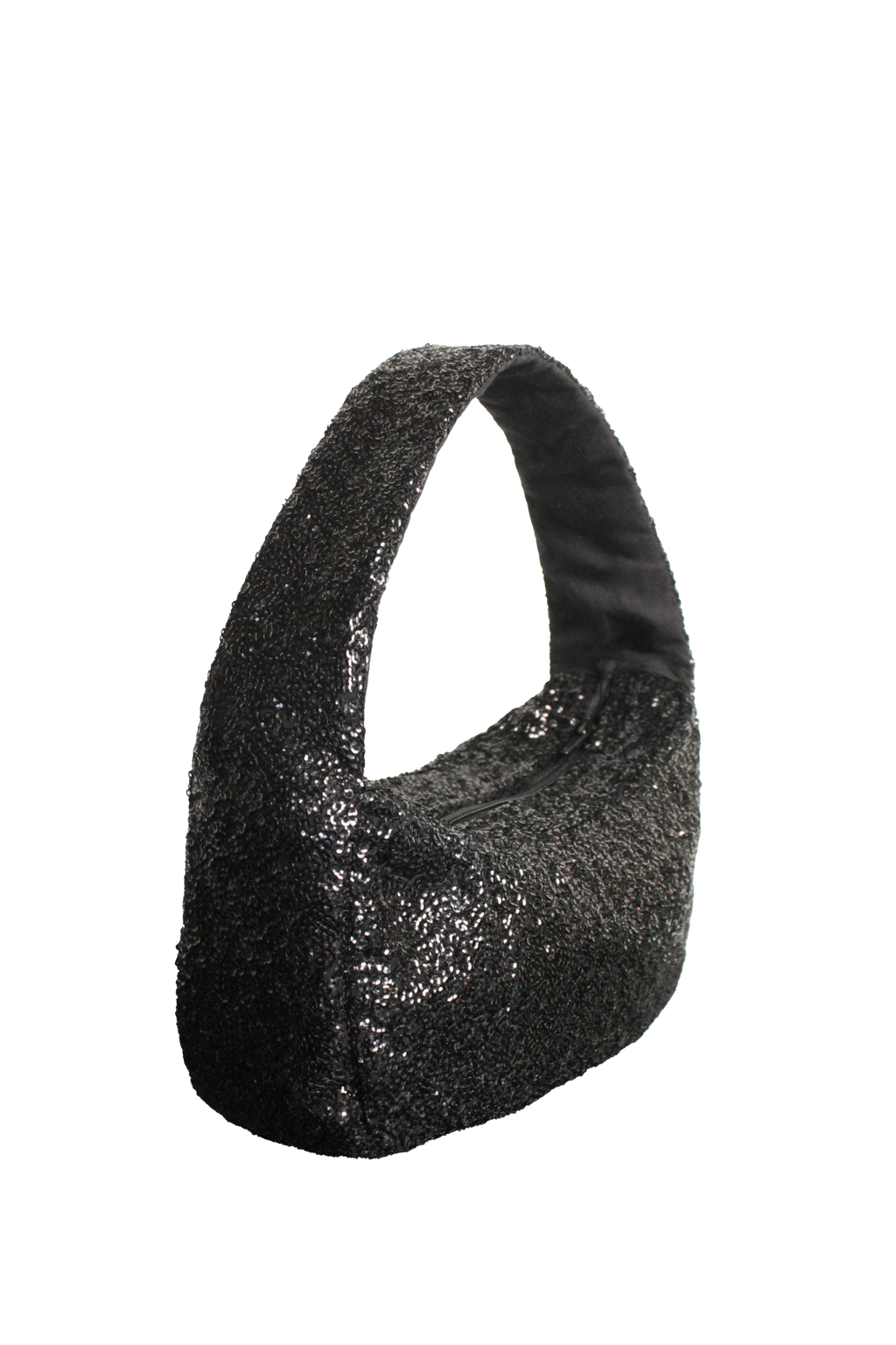 The Moon Bag: Sequin Shoulder Bag – Sparkly Evening & Party Purse with Inside Pockets