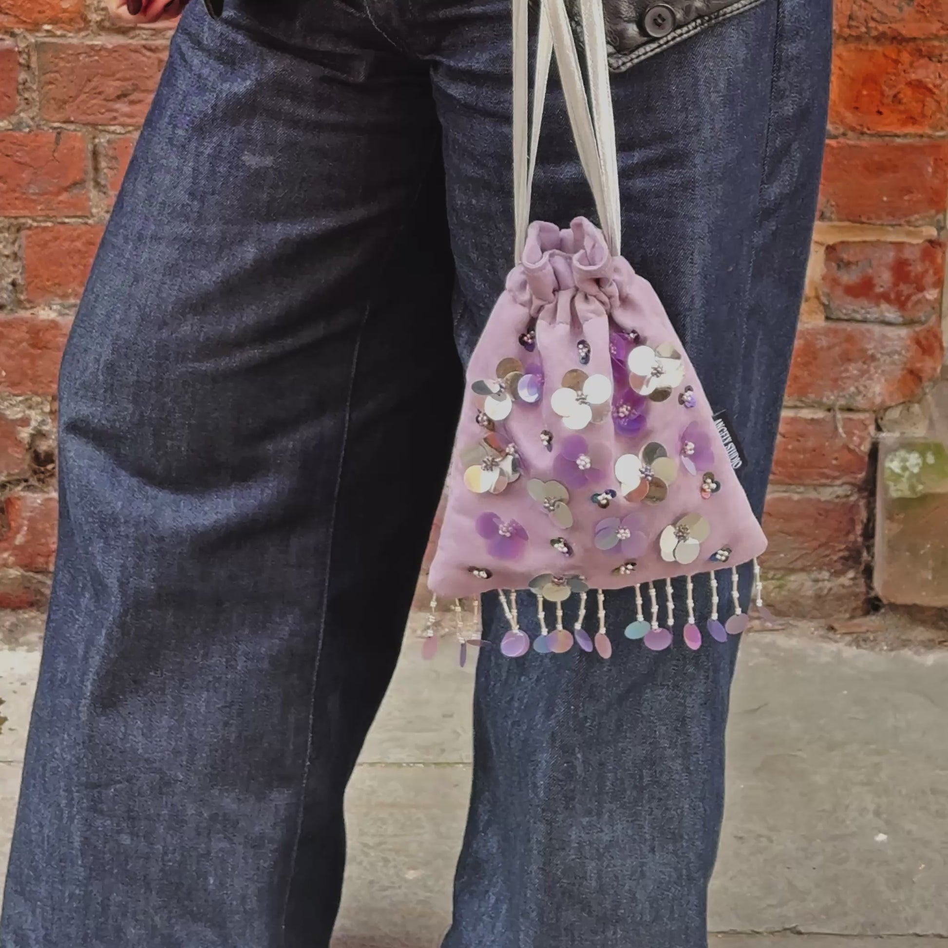 Lilac Blossom Pouch Bag